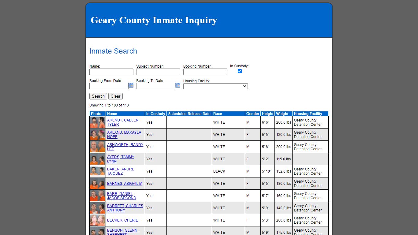 Inmate Search - yourgov.jcks.com